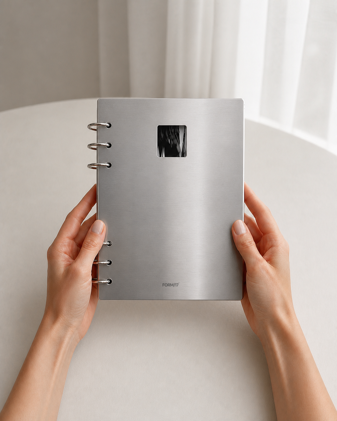FORM/17 A5 Ring Planner held in hand
